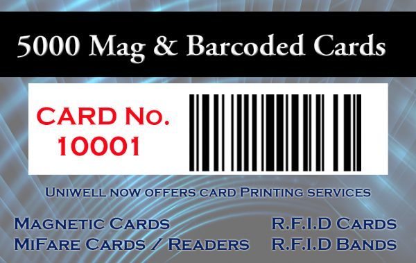 Magnetic and barcoded cards